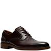 CLARKS  MENS  SHOE - BROWN LEATHER